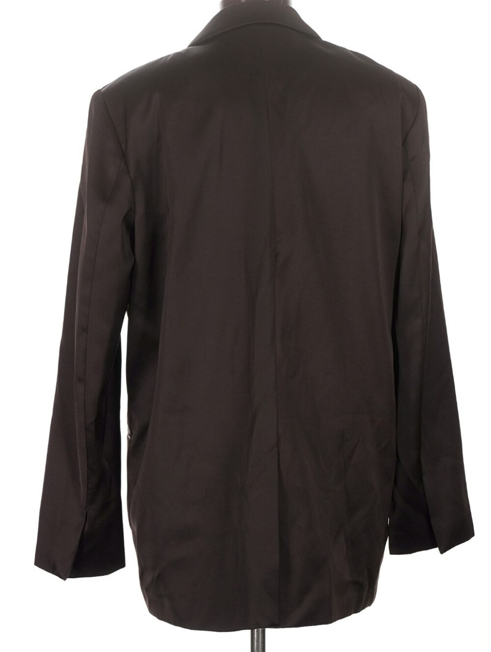 ZARA Satin Effect Blazer Brown Size L - Picture 13 of 15